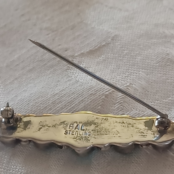 Vintage Navajo Betty Ann Lee Graduated Bar Pin, Sterling Silver - Picture 7 of 10